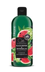 Gel de dus cu extract de pepene rosu si piper Oil Therapist, 400ml, Lirene