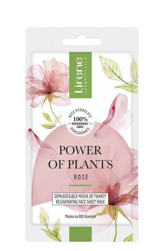 Masca faciala pentru intretinere Power of Plants Trandafir, 1 bucata, Lirene