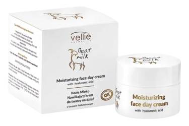 Crema hidratanta de zi cu Acid Hialuronic Goat Milk, 50ml, Vellie