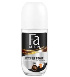 Deodorant roll-on anti-perspirant pentru barbati Invisible Power, 50ml, Fa
