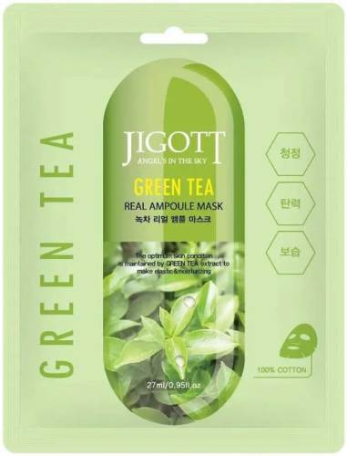 Masca Green Tea Real Ampoule Mask, 27ml, Jigott