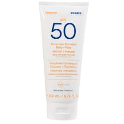 Emulsie cu protectie solara pentru fata si corp SPF50 Yoghurt, 200ml, Korres