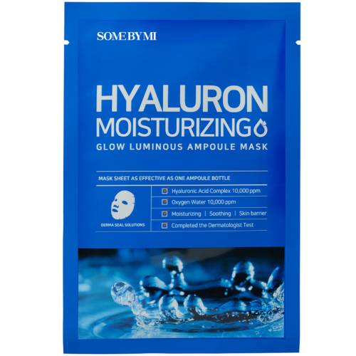 Masca ampoule hidratanta tip servetel cu acid hialuronic, 25g, Some By Mi