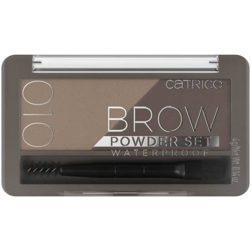 Set pudra pentru sprancene rezistent la apa Brow Powder 010 - Ash Blond, 4g, Catrice