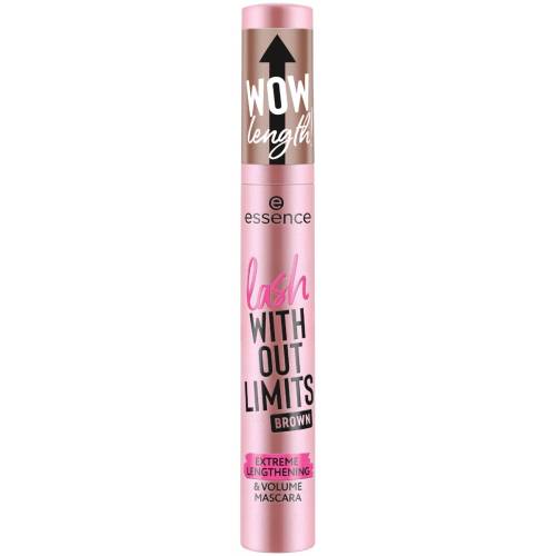 Mascara Lash Without Limits Brown Extreme Lengthening & Volume 02 - Brown, 13ml, Essence