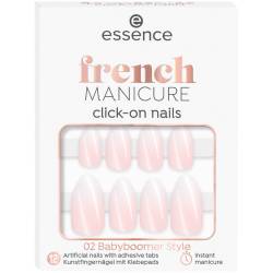Unghii false french manicure click-on nails 02 - Babyboomer Style, 12 bucati, Essence
