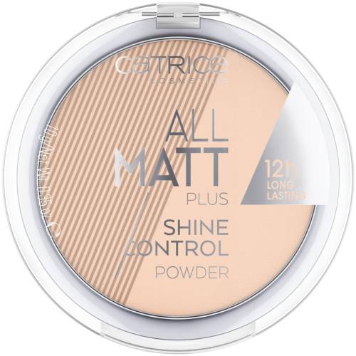 Pudra compacta All Matt Plus Shine Control Powder 025 - Sand Beige, 10g, Catrice