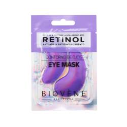Plasturi pentru zona ochilor Anti-Age Retinol cu Peptide si Acid Hialuronic, 2bucati, Biovene
