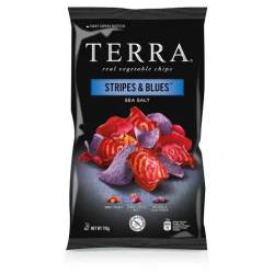 Chipsuri cu sare de mare Stripes & Blues, 110g, Terra