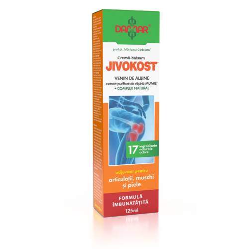 Crema-balsam Jivokost® cu venin de albine si rasina Mumie® + Complex Natural, 125ml, Damar