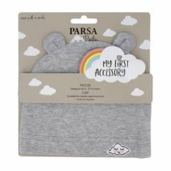 Caciulita cu urechiuse si norisor, gri, 1 bucata, Parsa