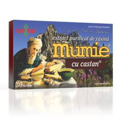 Extract purificat de rasina Mumie cu Castan, 60 tablete, Damar