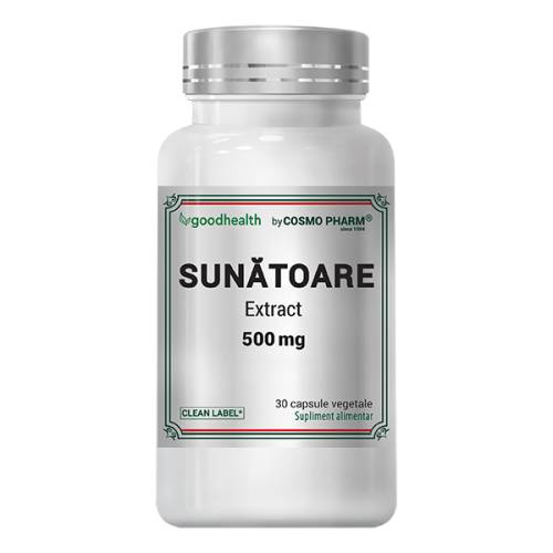 Sunatoare Extract 500mg, 30 capsule, Cosmopharm