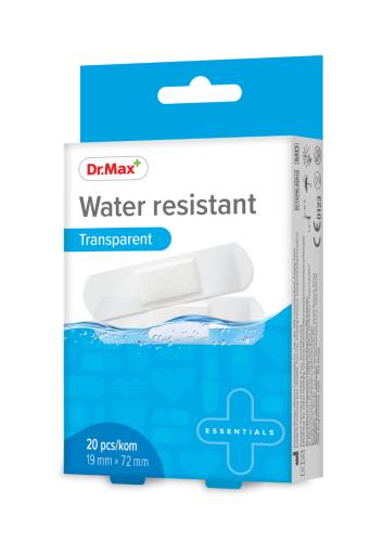 Dr. Max Plasturi transparenti rezistenti la apa 19 x 72mm, 20 bucati