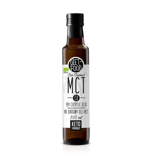 Ulei Eco de cocos MCT C8 cu 99% Acid caprilic, 250ml, Diet Food