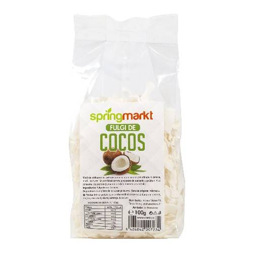 Fulgi de cocos, 100g, Springmarkt