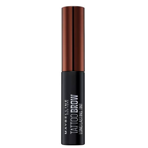 Vopsea gel pentru sprancene Tattoo Brow Peel-Off Tint Dark Brown, 4.9g, Maybelline