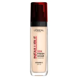 Fond de ten rezistent la transfer Infaillible 32H Fresh Wear 10 Fair Light, 30ml, L'Oreal Paris