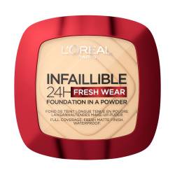 Pudra compacta Infaillible 24h Fresh Wear True Beige 130, 9g, L'Oreal Paris