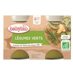 Piure din legume verzi +4 luni Bio, 2 x 130g, BabyBio