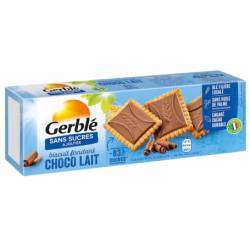 Biscuiti cu ciocolata cu lapte fara zahar adaugat, 126g, Gerble Expert Dietetic