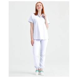 Costum medical alb unisex, Model Activity - XXL