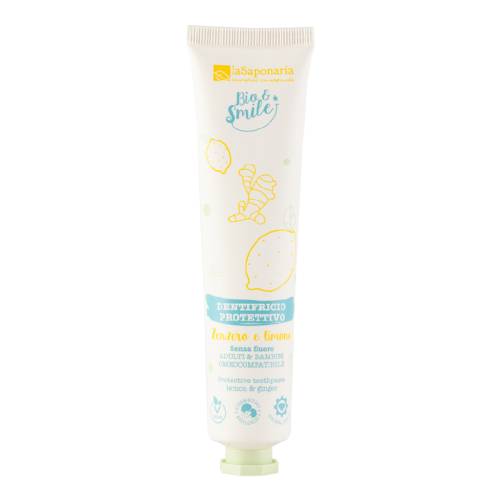 Pasta de dinti protectoare cu lamaie si ghimbir, 75ml, La Saponaria
