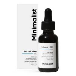 Ser hidratant 02% acid hialuronic si poliglutamatic, 30ml, Minimalist