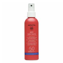 Spray protectie solara corp si ten SPF50, Bee Sun Safe, 200 ml, Apivita