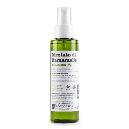 Hidrolat bio decongenstionant de hamamelis, 100ml, La Saponaria
