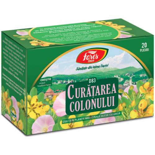 Fares ceai pentru curatarea colonului - 20 plicuri