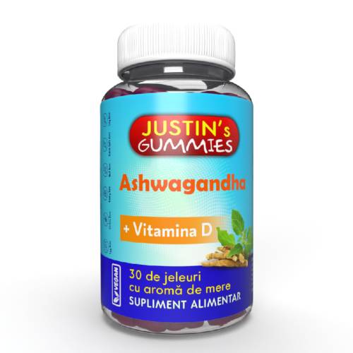 Ashwagandha, 30 jeleuri, Justin Pharma