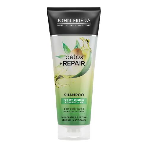 Sampon reparator pentru par deteriorat Detox+Repair, 250 ml, John Frieda