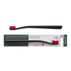 Periuta de dinti Colours Classic, rosu cu negru, 1 bucata, Swissdent