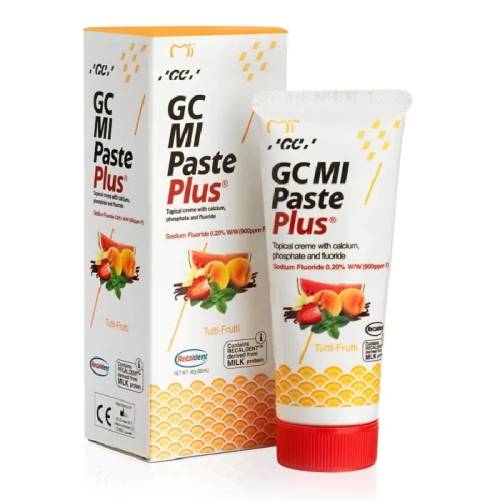 Crema dentara topica pe baza de apa cu aroma de Tutti Frutti Mi Paste Plus, 40 g, GC Dental