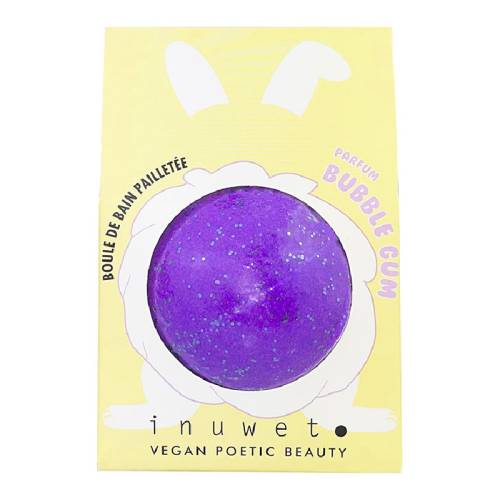 Bila de baie cu sclipici si parfum de Bubble gum, 120g, Inuwet