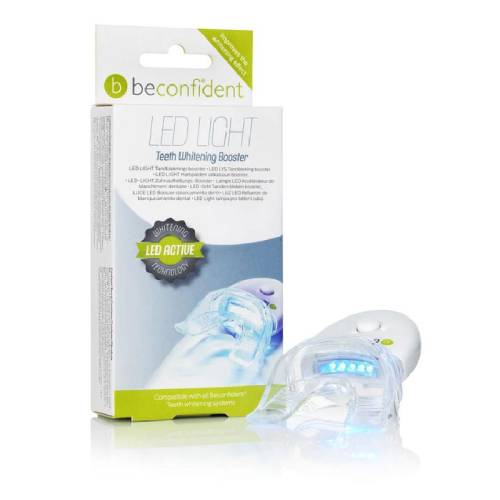 Kit lampa LED si 2 gutiere pentru albirea dintilor, Beconfident