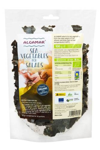 Mix alge pentru salate raw eco-bio 100g Algamar