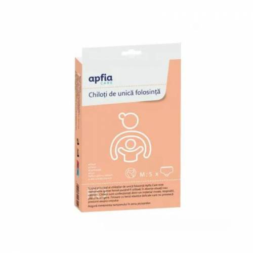 Chiloti de unica folosinta, M, 5 bucati, Apfia Care