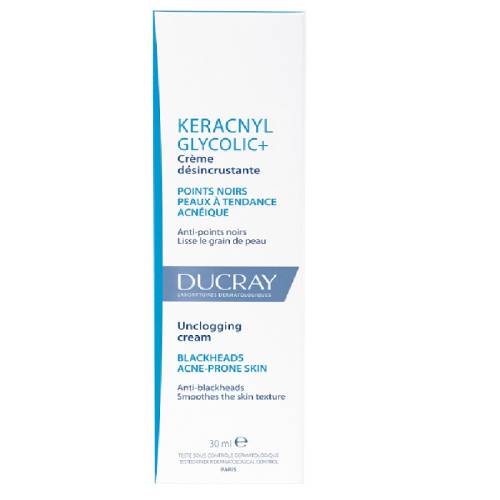 Ducray Keracnyl Glycolic+ crema anti-acnee 30 ml