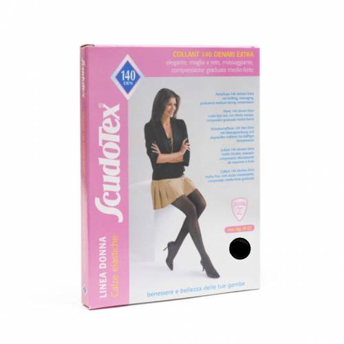 Ciorapi compresivi medicinali Forte 140 den, M=3, negru, ScudoTex